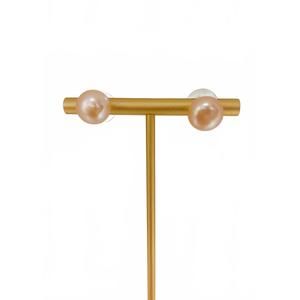 NEW WENDY MIGNOT women's flat back stud earrings in pink